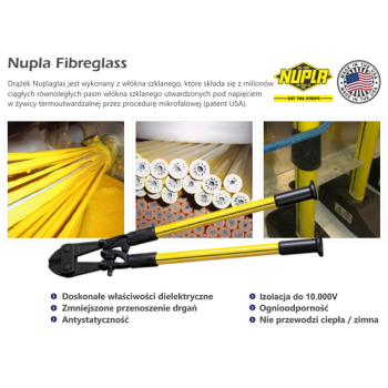 Nożyce dielektryczne NUPLA 91 do prętów max 14mm